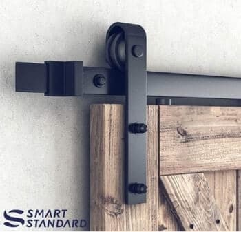 SmartStandard 8-ft Heavy-Duty Sliding Barn Door Hardware Kit