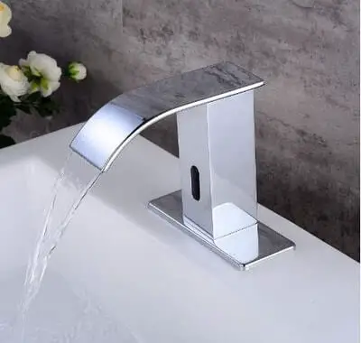 Gangang ‎FN0517 Automatic Touchless Sensor Waterfall Faucet with Deck Plate